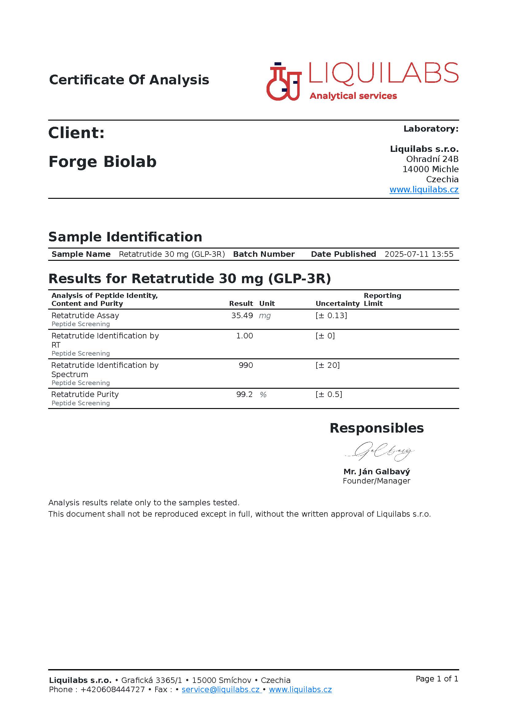 test-Retatrutide 30mg LL