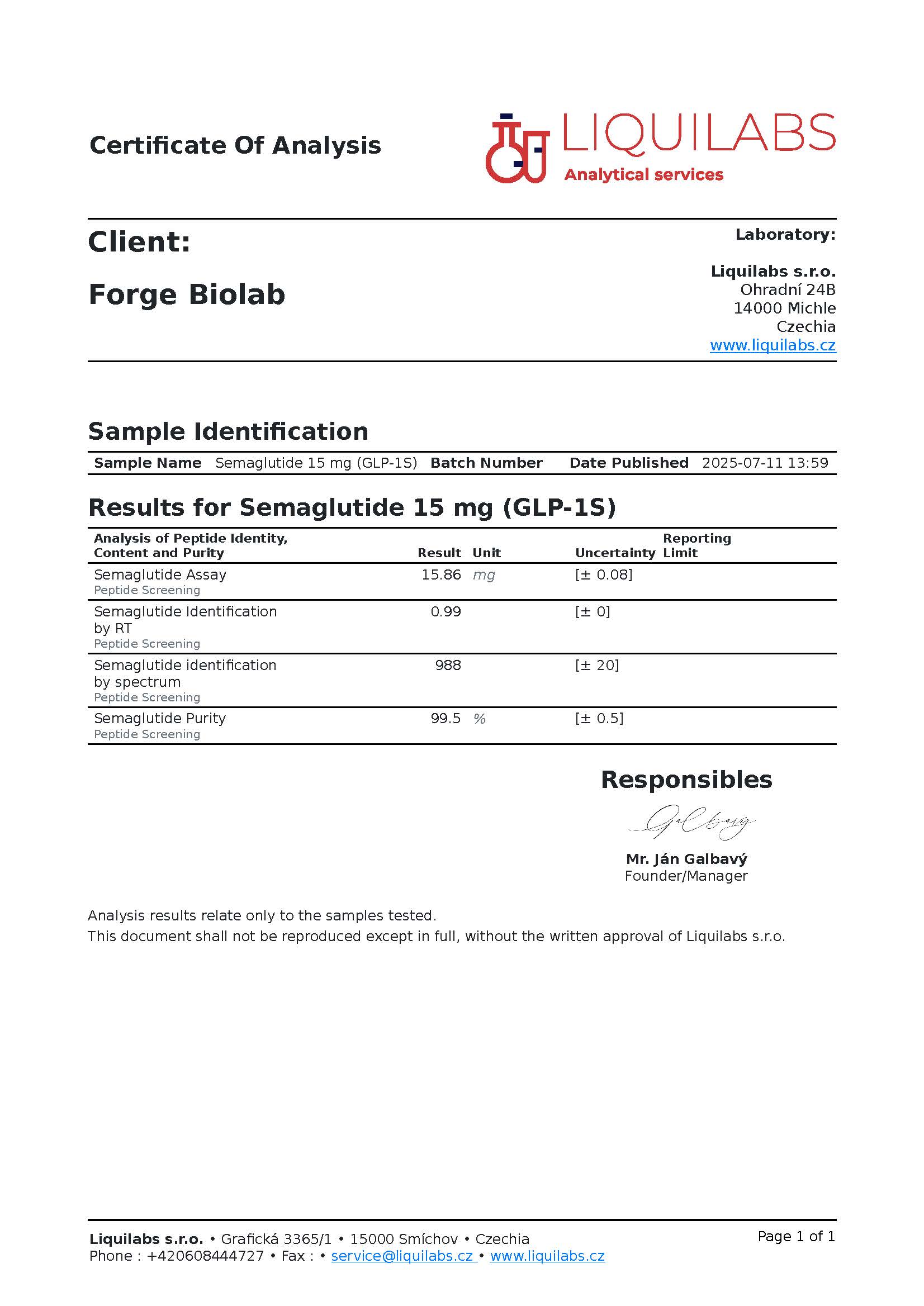 test-Semaglutide 15mg LL