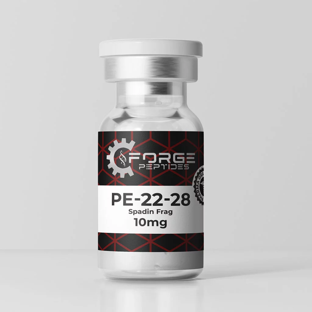 Forge Peptides PE-22-28 10mg vial of lyophilized spadin fragment peptide