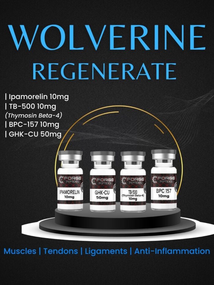 WOLVERINE REGENERATE(BPC-157:10mg|Tb-500:10mg|GHK-CU:50mg|Ipamorelin:10mg)