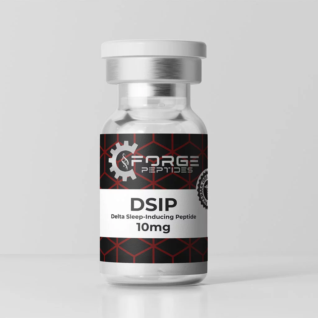 Forge Peptides DSIP 10mg vial of lyophilized delta sleep inducing peptide
