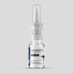 Melanotan intra-nasal spray bottle, 20mg, on a white background