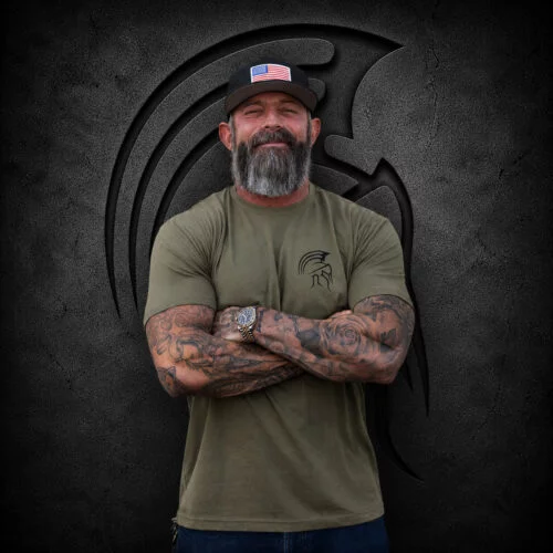ARMY GREEN WARRIOR T-SHIRT